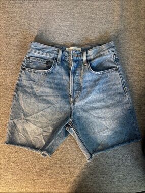 Denim Forum The Joni Mid Length Shorts